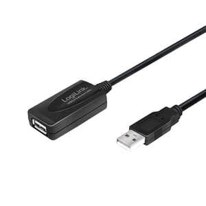 LogiLink UA0143 przejściówka do kabli USB Type-A Czarny