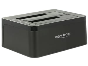 DeLOCK 62661 USB 3.2 Gen 1 (3.1 Gen 1) Type-B Hard Drive Docking Station, Black