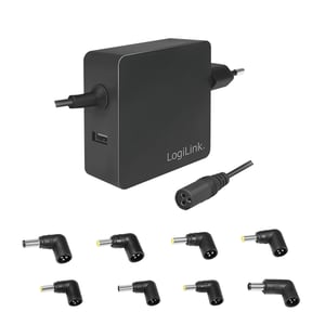 LogiLink PA0214 Power Adapter/Inverter, Indoor, 65 W, Black