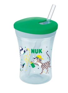 NUK Action Cup 230 ml, Schale, Grün, Erfrischende Getränke, 1 Stück.