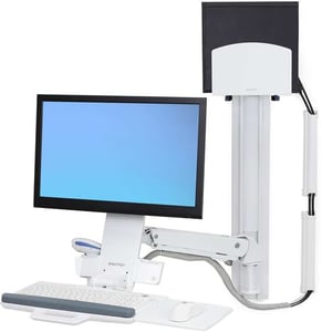 Ergotron StyleView Weißer PC-Multimedia-Ständer