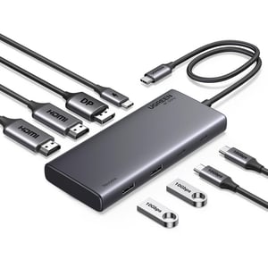 Ugreen 35625 USB Type-C-hubbar och koncentratorer 10000 Mbit/s Grå