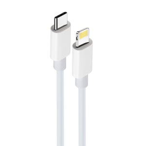 MaXlife OEM0100928 telefonkabel, vit, 2 m, USB-C till Lightning