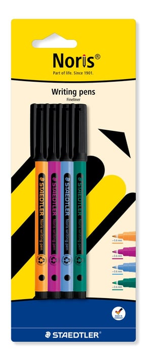 Staedtler 307-S BK4 cienkopis Drobny Różne kolory 1 szt.
