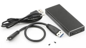 CoreParts MSUB2340 Festplattengehäuse SSD-Gehäuse Schwarz