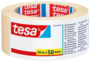 TESA 05288-00000-05 Maskeringstape 50 m Maskeringstape för målning Lämplig för inomhusbruk Sandfärgad
