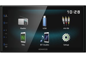 Kenwood DMX120BT bilradio, svart, 84 W, Bluetooth