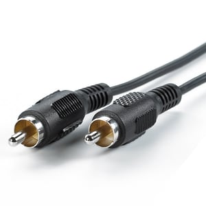 VALUE 11.99.4332 ljudkabel 2,5 m RCA Svart