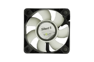 Gelid Solutions FN-SX05-40 kylsystem för datorer Datorchassi Fläkt 5 cm Svart, Vit