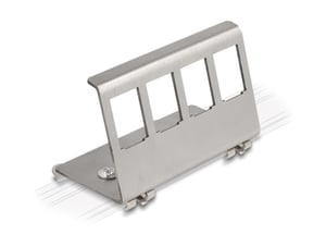 DeLOCK Metal Keystone Mount, 4-Port DIN Rail Mount
