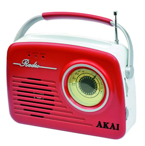 Akai APR-11RRED Radio, tragbar, analog, rot