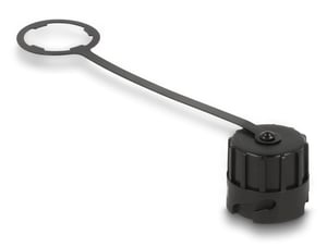 DeLOCK RJ45-skyddshylsa (hane) 67049 IP68, damm- och vattentät, svart