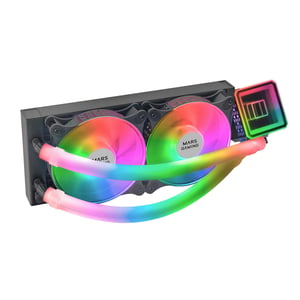 Mars Gaming ML-ULTRA240 All-in-One-Flüssigkeitskühler für Prozessoren, schwarz, 1 Stück