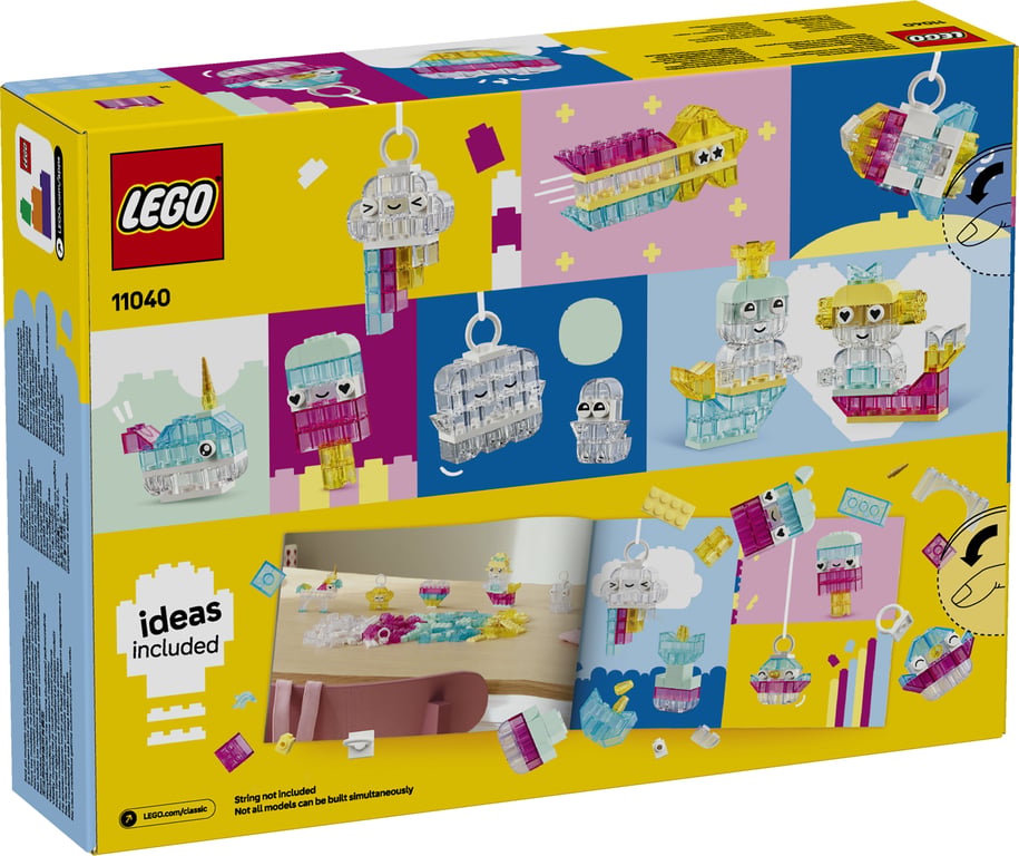LEGO Classic Magiczny zestaw z przezroczystymi klockami