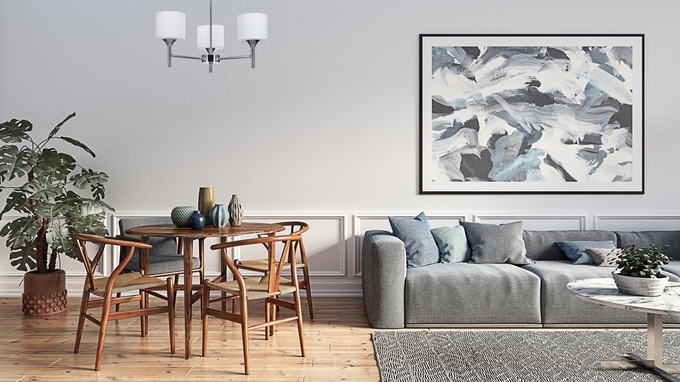 Activejet Żyrandol klasyczna lampa sufitowa wisząca MIRA Chrom 5xE27 do salonu