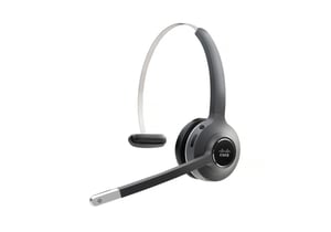 Cisco 561 Headset, kabellos, Kopfbügel, Büro/Callcenter, USB Typ A, Bluetooth, Schwarz, Grau