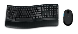 Microsoft Sculpt Comfort Desktop klawiatura Dołączona myszka Biuro RF Wireless QWERTZ Niemiecki Czarny