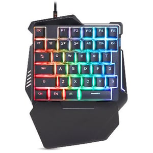 BRobotix 567892 klawiatura Gaming USB Czarny