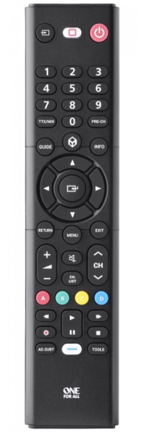 One For All TV Replacement Remotes URC1310 pilot Podczerwień Naciśnij przyciski