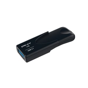 PNY Attaché 4 1 TB USB Flash Drive, USB Type-A 3.2 Gen 1 (3.1 Gen 1), Black