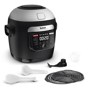 Tefal Multicook Actifry MY741CF0 Multifunctional Electric Pot, 6 L, 1334 W, Black, Stainless Steel