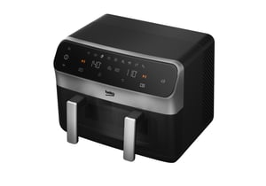 Beko FRL6488 Doppel-Heißluftfritteuse, 9,5 l, Standgerät, 2400 W, schwarz