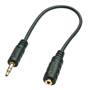 Lindy 35699 Audiokabel 20 m 3,5 mm – 2,5 mm Schwarz