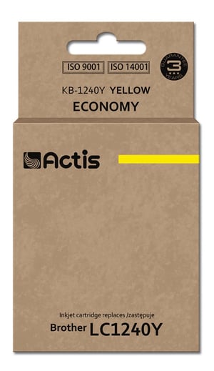 Actis Tusz KB-1240Y (zamiennik Brother LC1240Y/LC1220Y; Standard; 19 ml; żółty)