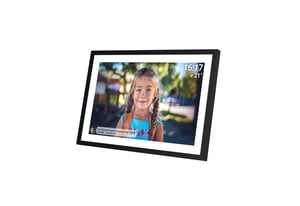Denver PFF-1516 Digital Photo Frame, Black, 39.6 cm (15.6"), Touchscreen, Wi-Fi