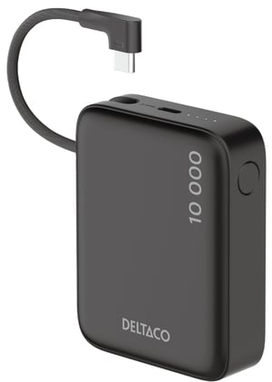 Deltaco PB-CC101 bank mocy Litowo-polimerowy (LiPo) 10000 mAh Czarny
