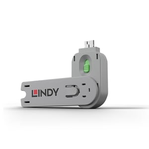 Lindy 40621 Anschlussblocker USB-Anschlussblockier-Stecker Typ A Grün Acrylnitril-Butadien-Styrol-Copolymer (ABS) 1 Stück