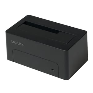LogiLink QP0026 USB 3.2 Gen 1 (3.1 Gen 1) Typ-B-Dockingstation für Festplatten, schwarz