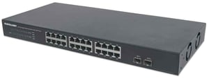 Intellinet 561044 Netzwerk-Switch, nicht verwaltet, L2 Gigabit-Ethernet (10/100/1000), 1U, schwarz