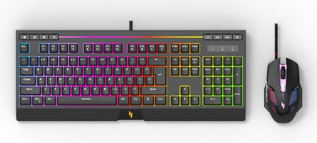 Acer NAK200 + NMW200 klawiatura Dołączona myszka Gaming USB Amerykański międzynarodowy Czarny