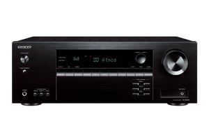ONKYO TX-SR494 AV Receiver, 80 W, 7.2-channel surround sound, 3D compatible, Black