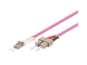 Alcasa LC/SC, 10m InfiniBand / Fiber Optic Cable, Purple