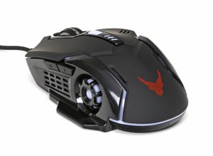 Varr VGMLB Gamingmus för båda händerna, USB typ A, optisk, 2600 DPI
