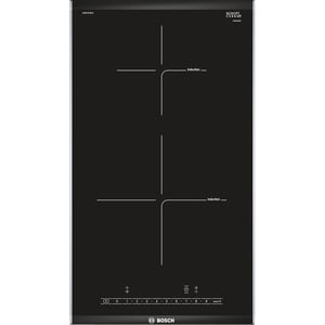 Bosch PIB375FB1E płyta kuchenna Czarny, Stal nierdzewna Wbudowany Płyta indukcyjna strefowa 2 stref(y)