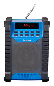 Denver WRB-60 FM-sändare med Bluetooth, blå, grå