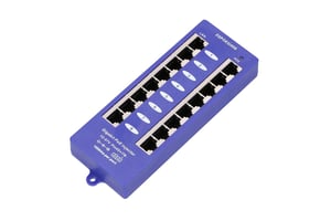 Extralink Gigabit PoE-injektor med 8 portar, 8x 1000 Mb/s RJ45, läge B