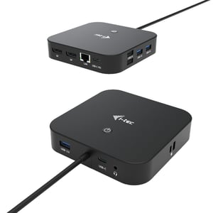 i-tec C31DUALDPDOCKPD Wired USB 3.2 Gen 1 (3.1 Gen 1) Type-C Docking Station, Black