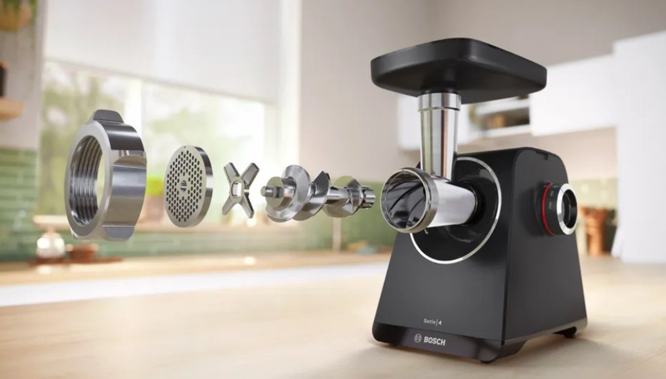 Bosch Serie 4 MFWS440B maszynka do mielenia 1900 W Czarny, Srebrny