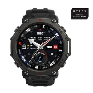 Amazfit T-Rex 3 Pro 3.81 cm (1.5") AMOLED 48 mm Digital 480 x 480 px Touchscreen Black Wi-Fi GPS