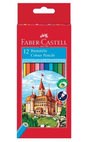 Faber-Castell 120112 Multicolor Colored Pencils, 12-pack