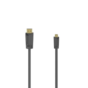 Hama 00205016 HDMI-kabel 1,5 m HDMI typ A (standard) HDMI typ D (mikro) Svart