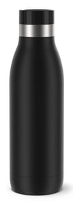 EMSA Bludrop Color N3110100 Trinkflasche Fitness, Sport 500 ml Edelstahl Schwarz