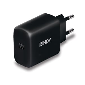 Lindy 73426 Portable Device Charger, Universal, Black, AC, Fast Charging, Indoor