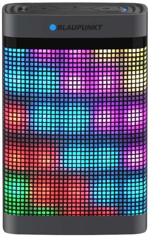 Blaupunkt BT07LED tragbarer Lautsprecher / Party-Lautsprecher Tragbarer Stereo-Lautsprecher Schwarz, Grau 5 W