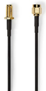 Nedis CSGL02210BK50 kabel koncentryczny RG-174 5 m RP-SMA Czarny