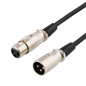 Deltaco XLR-1100 kabel audio 10 m Czarny